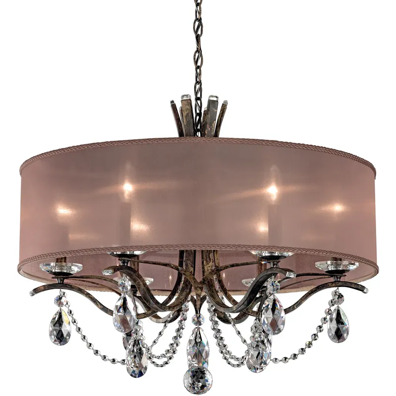 Vesca 6 Light Heirloom Bronze Chandelier Ceiling Light in Heritage, Gold