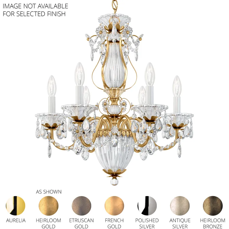 Bagatelle 7 Light Polished Silver Chandelier Ceiling Light in Radiance