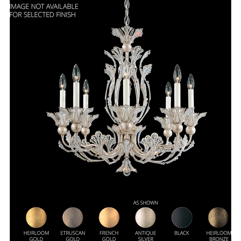 Rivendell 8 Light Heirloom Bronze Chandelier Ceiling Light in Radiance