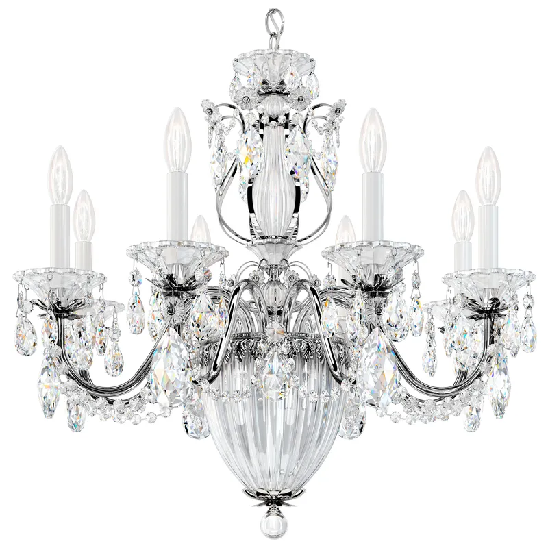 Bagatelle 11 Light 26.5 inch Polished Silver Chandelier Ceiling Light in Swarovski