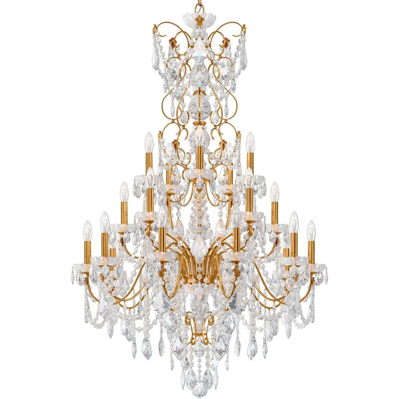 Century 20 Light 37 inch Heirloom Gold Chandelier Ceiling Light