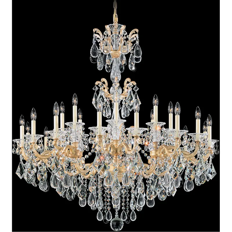 La Scala 24 Light 46 inch French Gold Chandelier Ceiling Light in Heritage, French Gold Cast