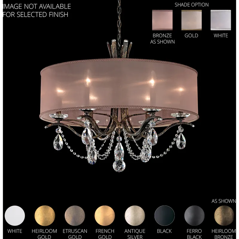 Vesca 6 Light French Gold Chandelier Ceiling Light in Radiance