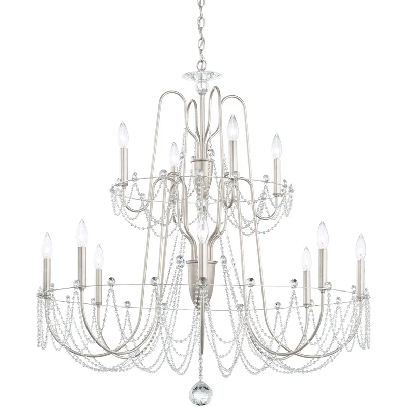 Esmery 12 Light Heirloom Bronze Chandelier Ceiling Light