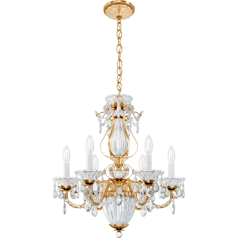 Bagatelle 7 Light Heirloom Gold Chandelier Ceiling Light in Radiance