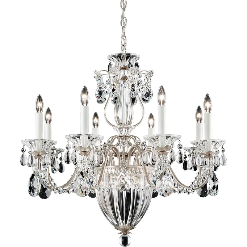 Bagatelle 11 Light 26.5 inch Antique Silver Chandelier Ceiling Light in Heritage