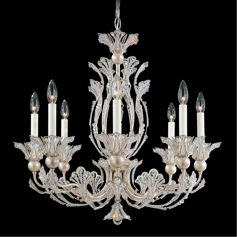 Rivendell 8 Light Heirloom Bronze Chandelier Ceiling Light in Swarovski