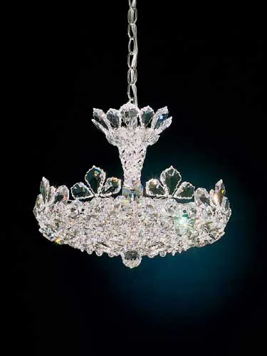 Trilliane 6 Light Silver Chandelier Ceiling Light in Heritage