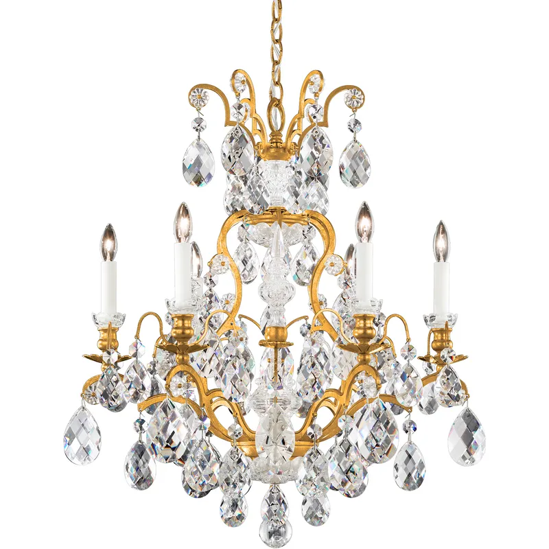 Renaissance 7 Light 23.5 inch Heirloom Gold Chandelier Ceiling Light in Heritage