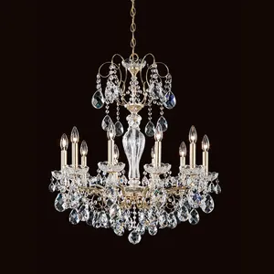 Sonatina 10 Light 25.5 inch Polished Silver Chandelier Ceiling Light in Swarovski