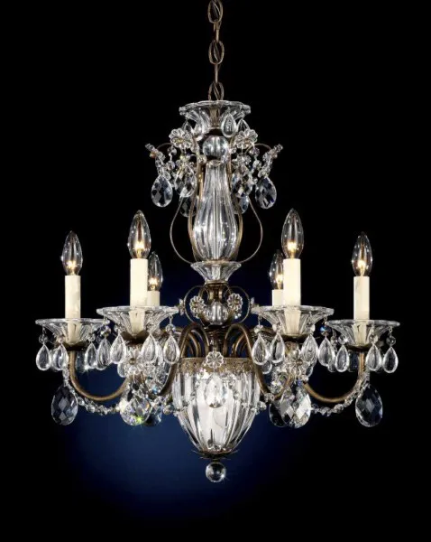 Bagatelle 7 Light Etruscan Gold Chandelier Ceiling Light in Radiance