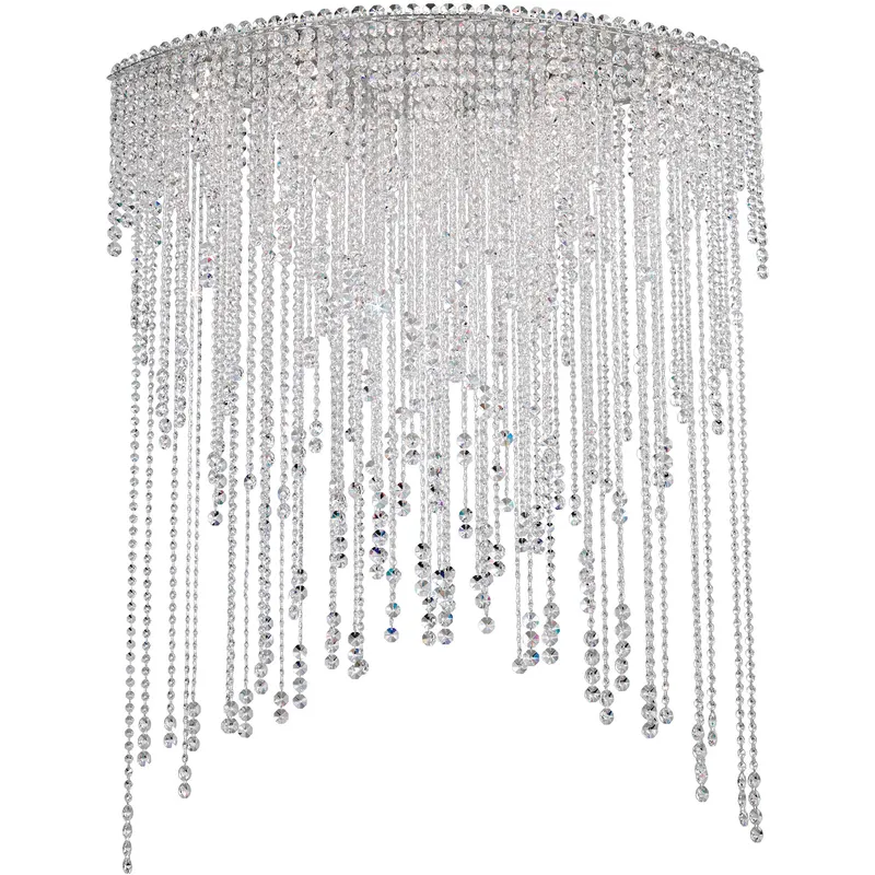 Chantant 8 Light 22 inch Polished Stainless Steel Flush Mount Ceiling Light in Radiance