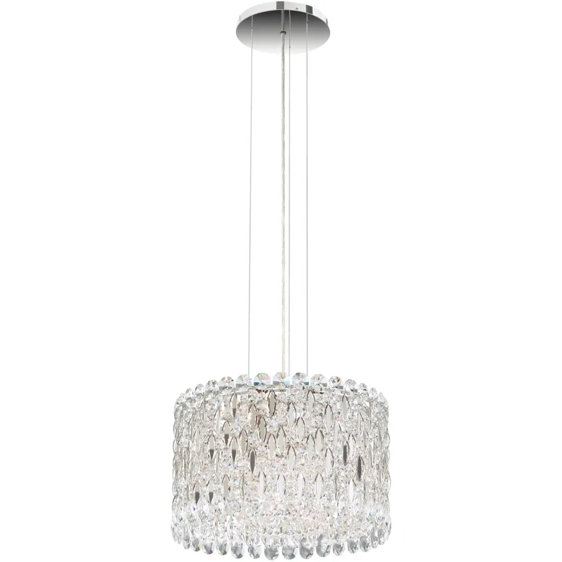 Sarella 8 Light 15.5 inch Polished Stainless Steel Mini Pendant Ceiling Light in Heritage
