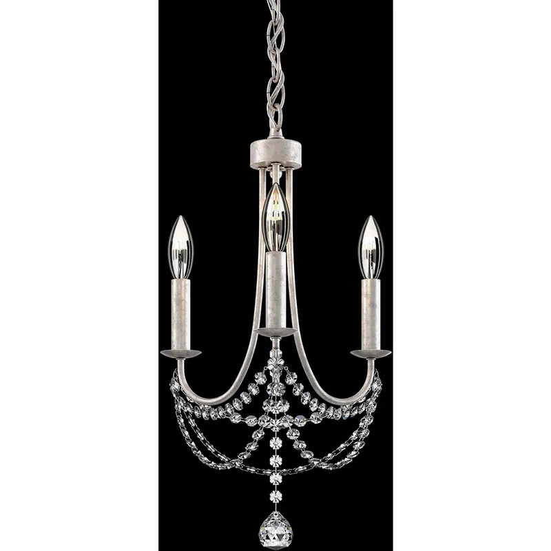 Signature Legacy Verdana 3 Light 12 inch Etruscan Gold Mini Pendant Ceiling Light