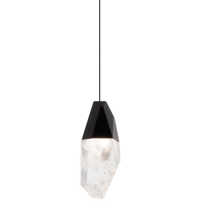 Beyond Martini LED 5.88 inch Black Mini Pendant Ceiling Light in Optic Haze, Beyond