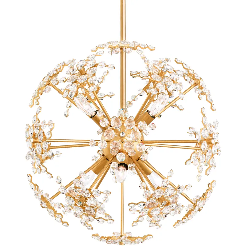 Esteracae 6 Light Heirloom Gold Pendant Ceiling Light in Radiance