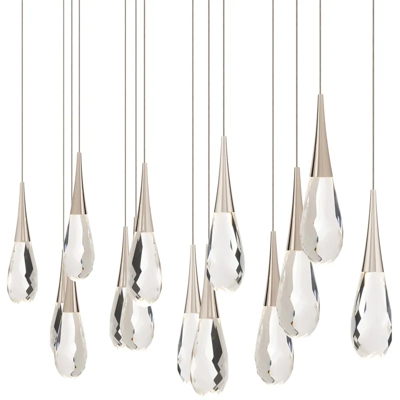 Beyond Hibiscus LED 9.5 inch Polished Nickel Multi-Light Pendant Ceiling Light, Linear Canopy