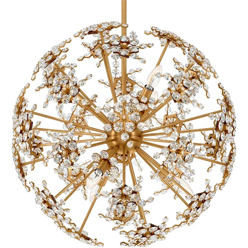 Esteracae 6 Light Heirloom Gold Pendant Ceiling Light in Radiance