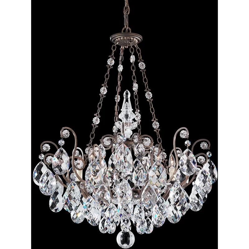 Signature Legacy Renaissance 8 Light 26.5 inch Antique Silver Pendant Ceiling Light in Radiance