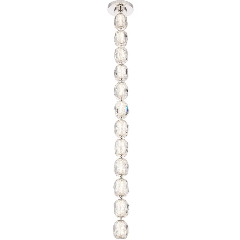 Forever Seduction LED 44.5 inch Polished Nickel Modular Pendant Ceiling Light, Remote Driver
