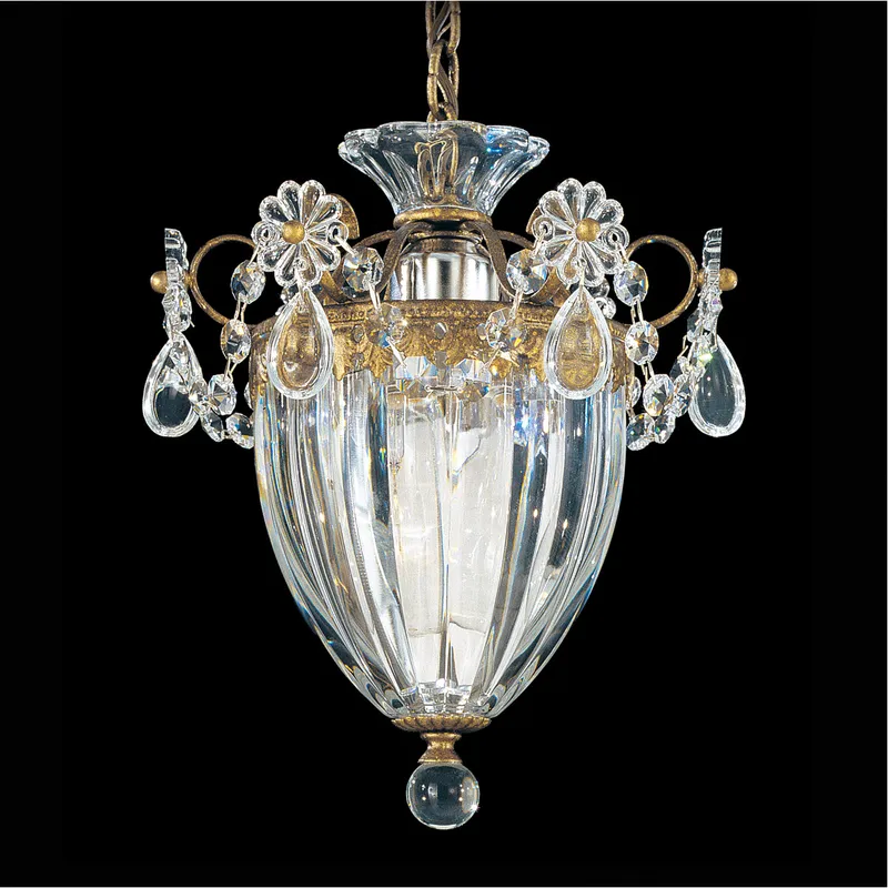Bagatelle 1 Light 8 inch Heirloom Gold Mini Pendant Ceiling Light in Heritage