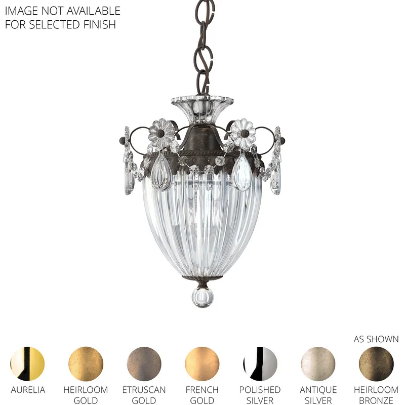 Bagatelle 1 Light Aurelia Mini Pendant Ceiling Light in Radiance
