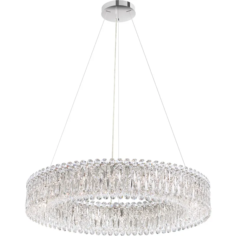 Sarella 18 Light 36 inch Heirloom Gold Pendant Ceiling Light in Heritage