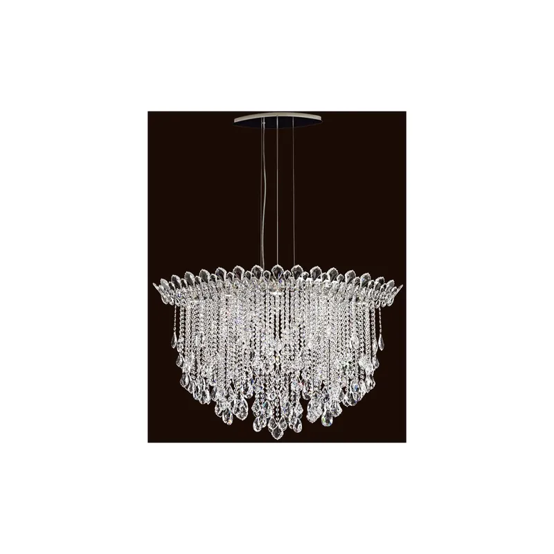 Trilliane Strands 8 Light 25 inch Polished Stainless Steel Pendant Ceiling Light in Heritage