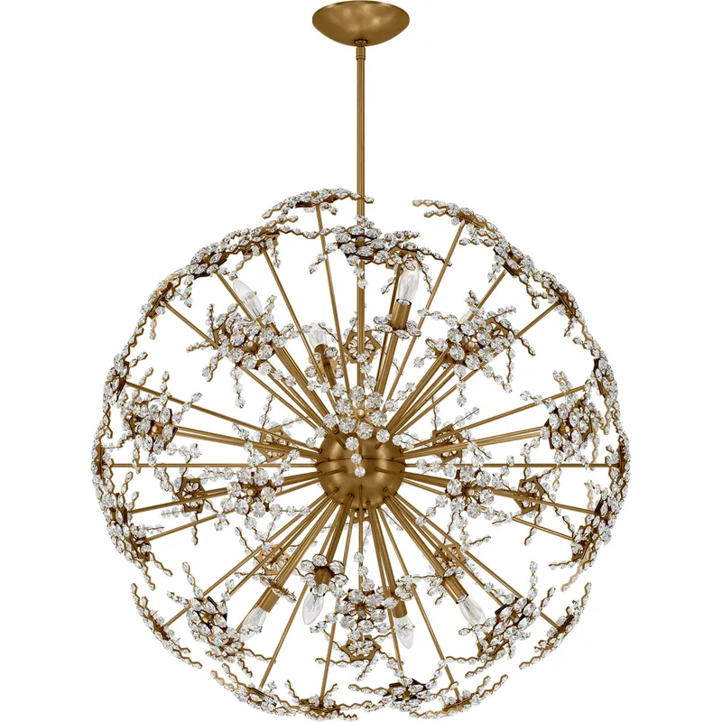 Esteracae 8 Light 36 inch Heirloom Gold Pendant Ceiling Light in Heritage
