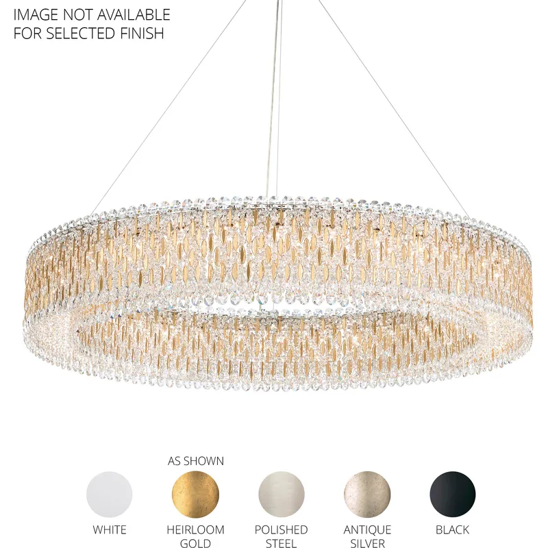 Sarella 32 Light White Pendant Ceiling Light in Radiance