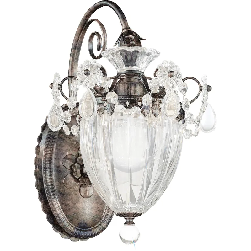 Bagatelle 1 Light 10.5 inch Heirloom Bronze Wall Sconce Wall Light in Swarovski