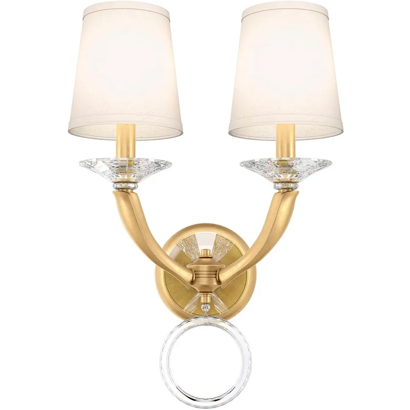 Emilea 2 Light 8.5 inch Heirloom Gold Wall Sconce Wall Light in Heirloom Gold Cast