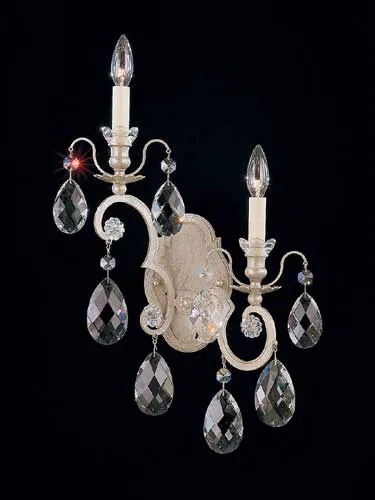 Renaissance 2 Light 4.5 inch Antique Silver Wall Sconce Wall Light in Heritage, Left