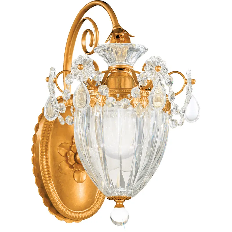 Bagatelle 1 Light 10.5 inch Polished Silver Wall Sconce Wall Light in Heritage
