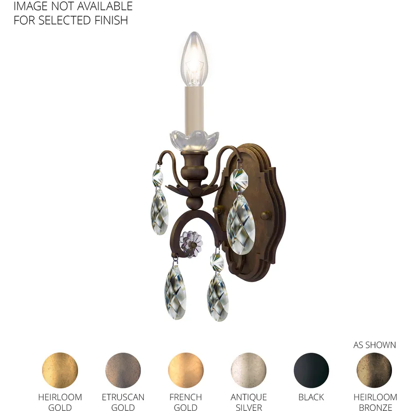 Renaissance 1 Light 5.5 inch Heirloom Gold Wall Sconce Wall Light in Heritage