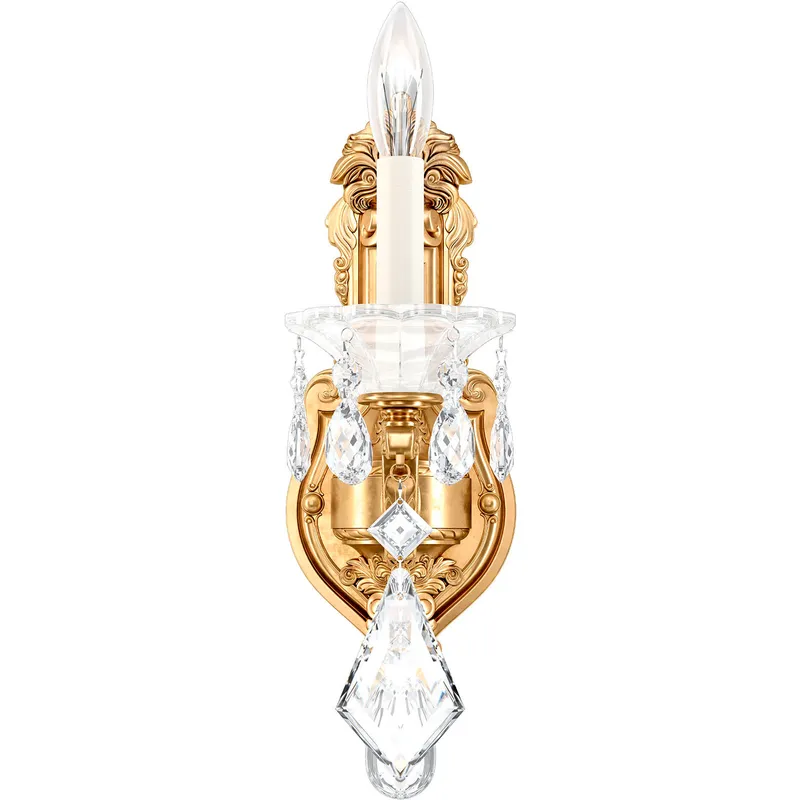 La Scala 1 Light 8 inch Heirloom Gold Wall Sconce Wall Light in Radiance