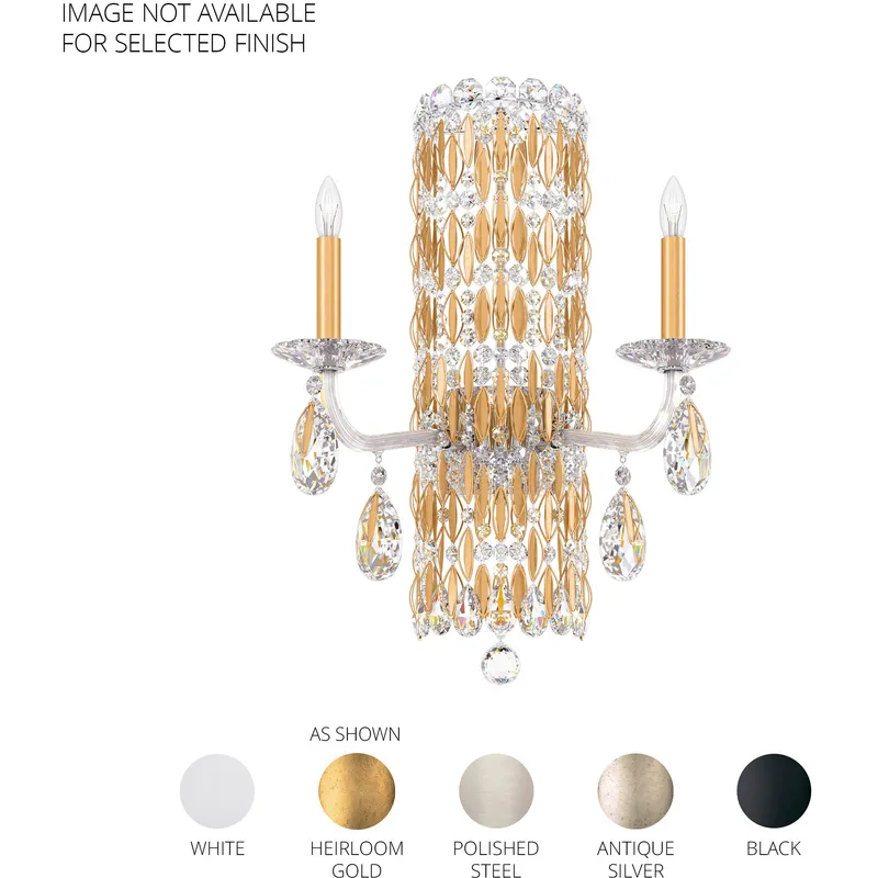 Siena 2 Light 10 inch White Wall Sconce Wall Light in Radiance