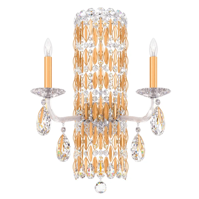Siena 2 Light 10 inch Heirloom Gold Wall Sconce Wall Light in Radiance