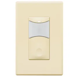 SensorWorx Wall Switch Sensor - Dual Tech + Daylight Detection - 1-Pole - Manual On - 120-277V - Light Almond