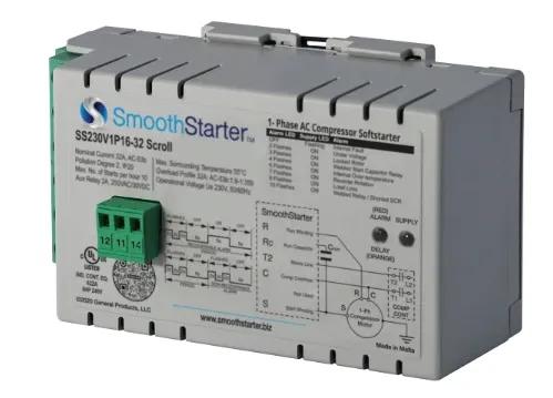 SmoothStarter Single-Phase Soft Starter 16A-32A – SS230V1P16-32