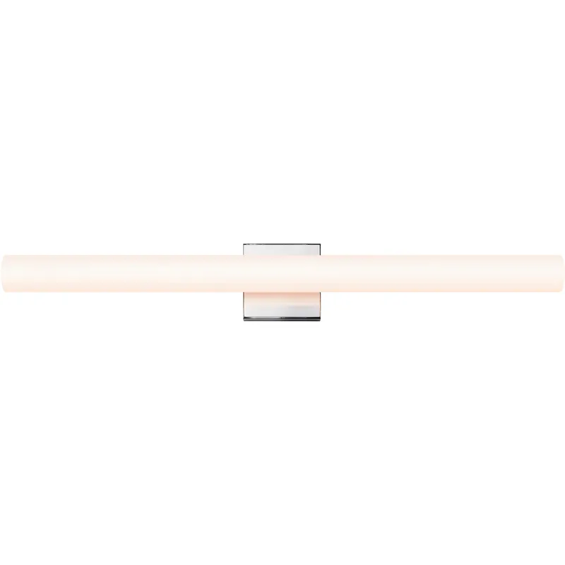 Tubo Slim LED 32 inch Polished Chrome Bath Bar Wall Light with Flat Trim