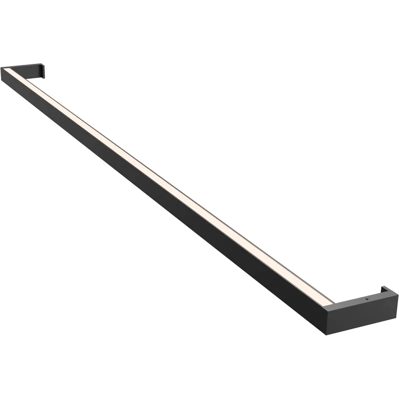 Thin-Line LED 48 inch Satin Black Wall Bar Wall Light in 4ft., 3000K