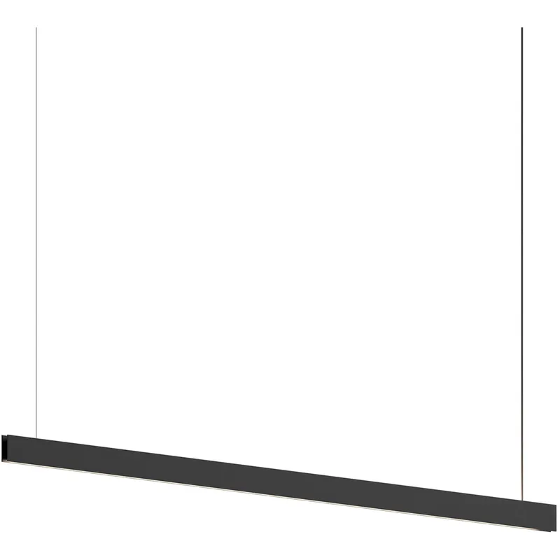 Lithe 1 Light 72 inch Textured Black Pendant Ceiling Light