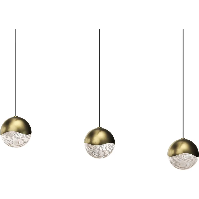 Grapes LED 37.25 inch Brass Pendant Ceiling Light in Medium