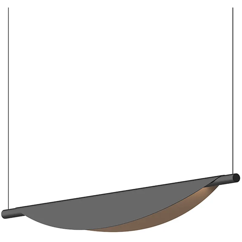 Tela LED 40 inch Satin Black Pendant Ceiling Light