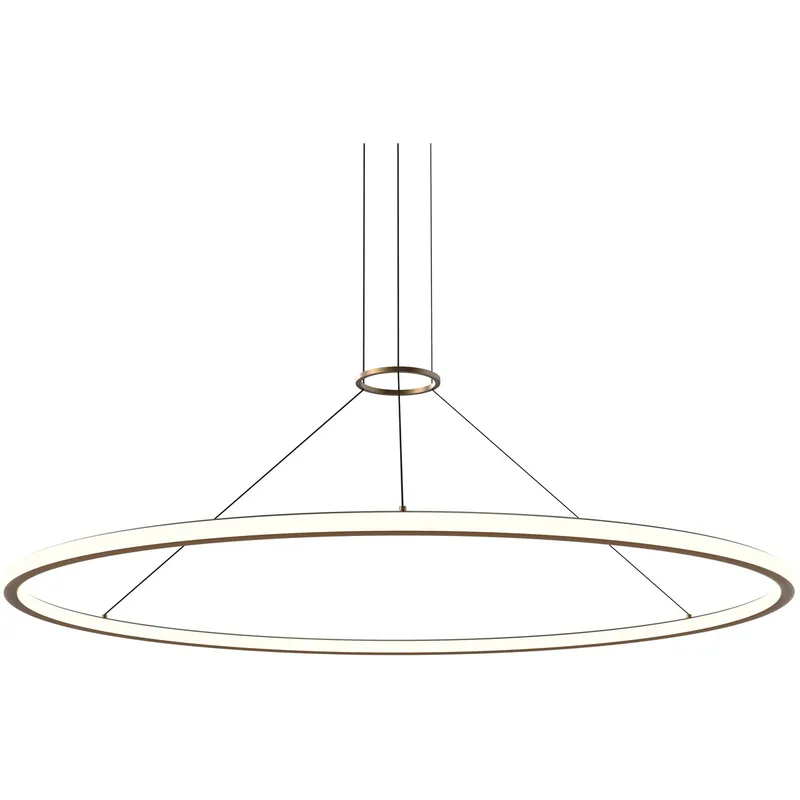 Luna LED 61.5 inch Painted Brass Pendant Ceiling Light