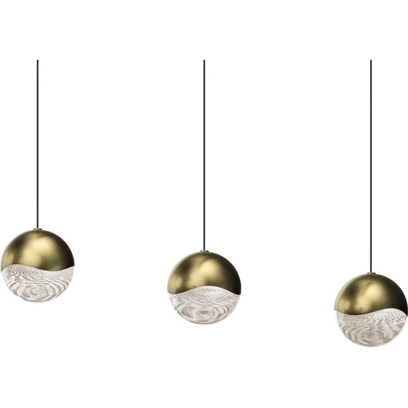 Grapes LED 37.75 inch Brass Pendant Ceiling Light in Large