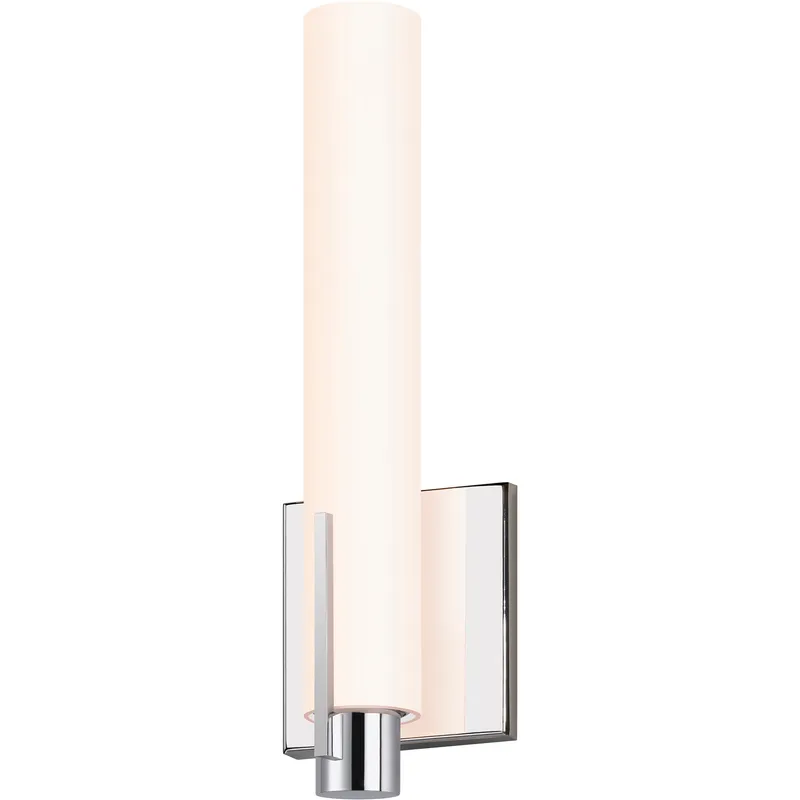 Tubo Slim LED 4.25 inch Polished Chrome ADA Sconce Wall Light in Spine