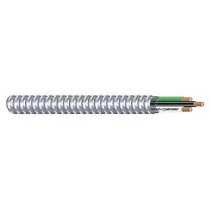 12/2 MC Cable, Stranded, Aluminum Flex, 2000'