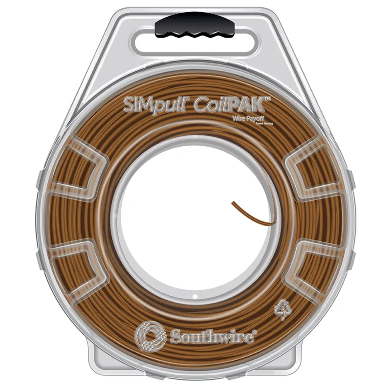 12 THHN/THWN-2 SOL Copper, Brown, 2000' CoilPak